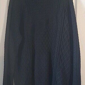 Nike Life Cable Knit Men's Size Medium Black Turtleneck Sweater FB7770-010 New